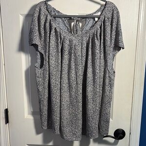 LC Lauren Conrad Sleeveless Floral Print Blouse Top 3X NWT